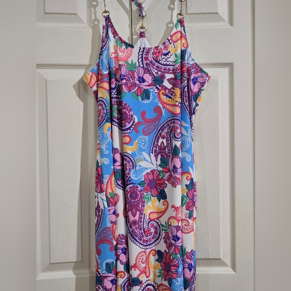 NWOT-Boston Proper Multicolor Paisley Dress